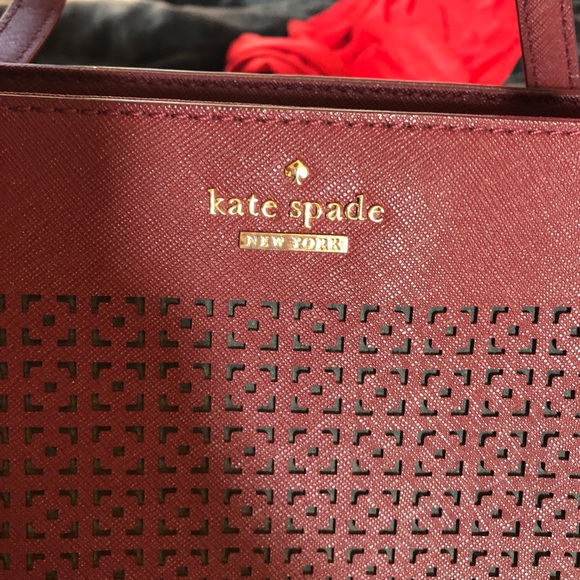 Kate Spade Maroon Purse - Picture 3 of 8